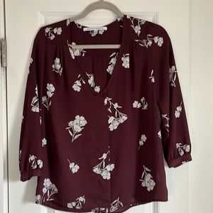 Burgundy women’s blouse